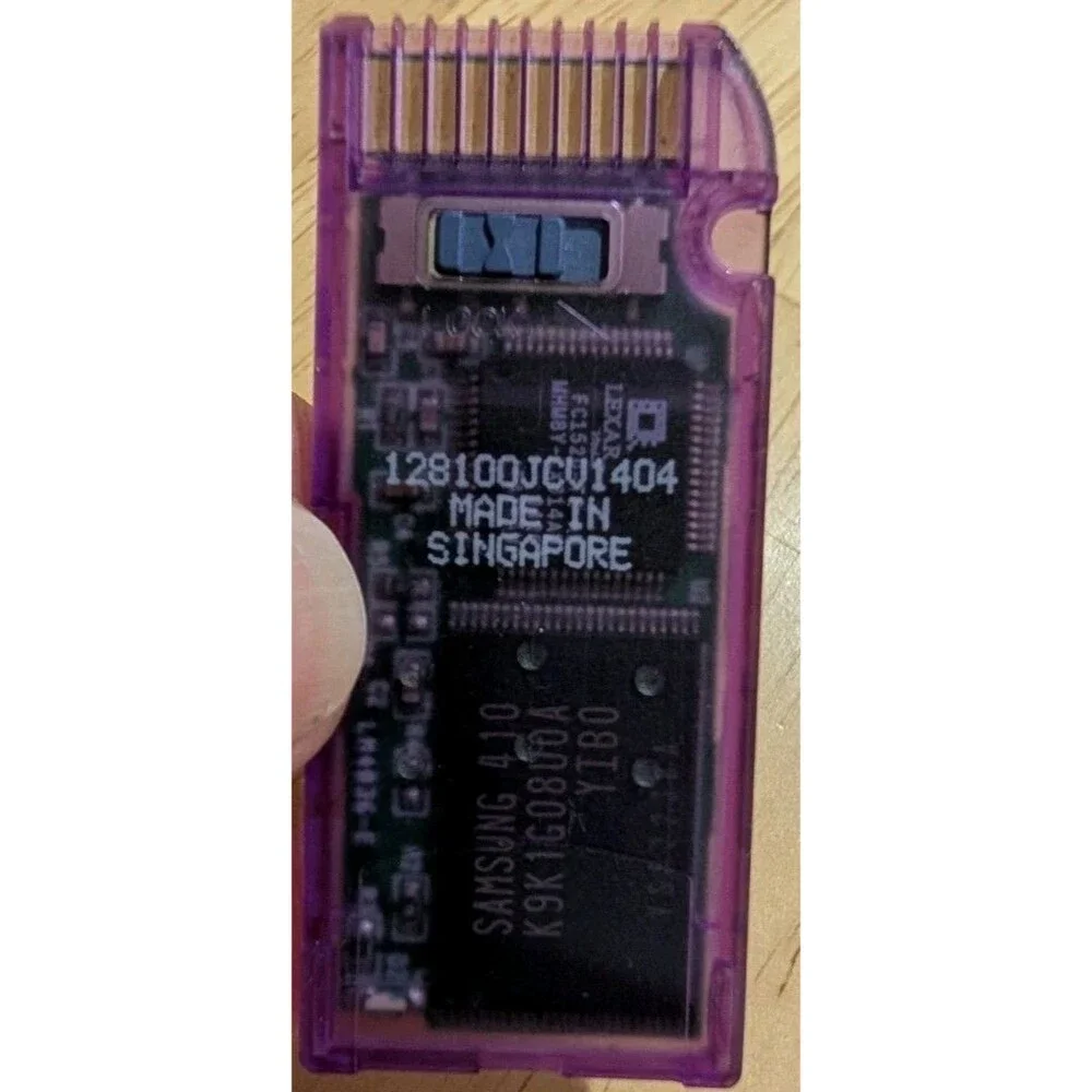 Lexar Media Memory Stick Storage Card Medium 128 MB